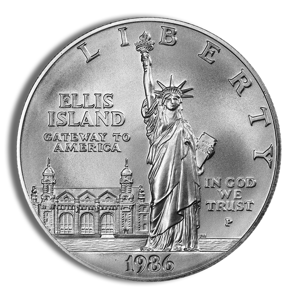 1986-P $1 Statue of Liberty Silver Commemorative - BU