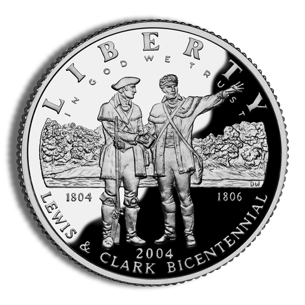 2004-P $1 Lewis & Clark Silver Commemorative Proof - BU