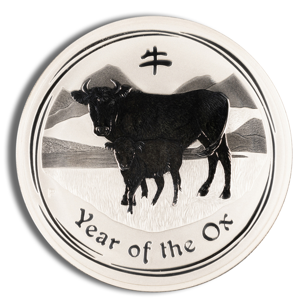 2009 1 Kilo Australia Silver Lunar Ox (Series I) - BU