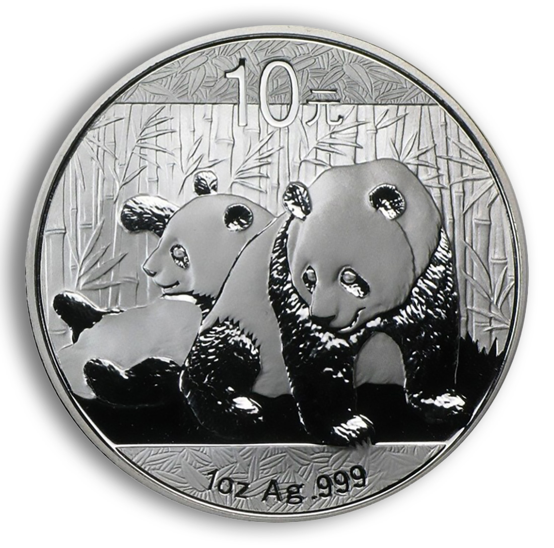 1 Oz China Silver Panda - BU (Random Year)