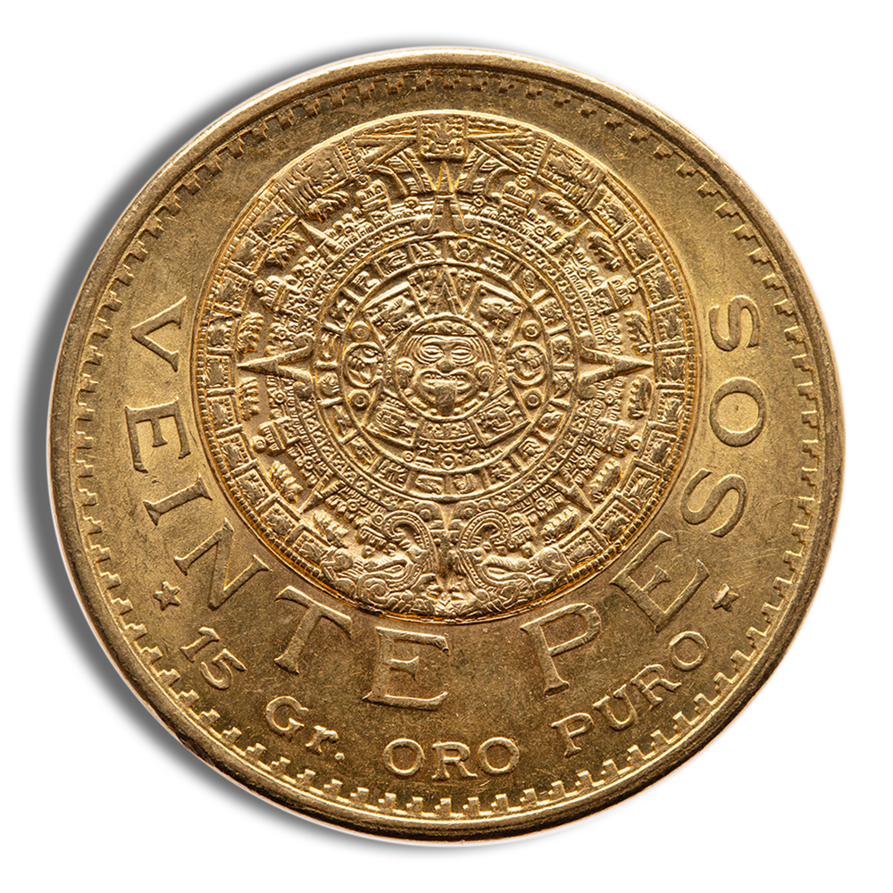 1917 Mexico Gold 20 Peso - BU