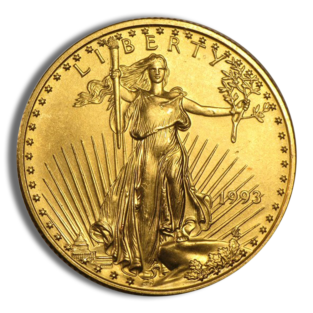 1993 1/2 Oz Gold American Eagle - BU