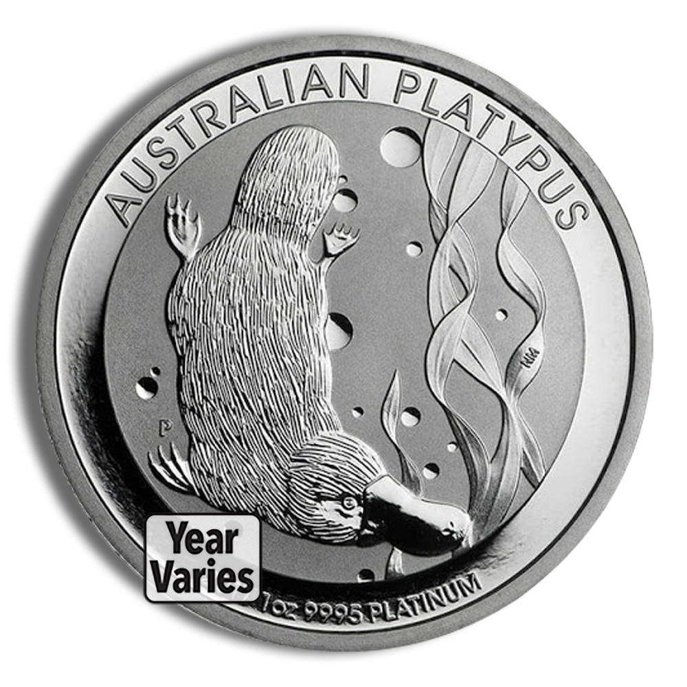 1 Oz Platinum Australia Platypus - BU (Random Year)