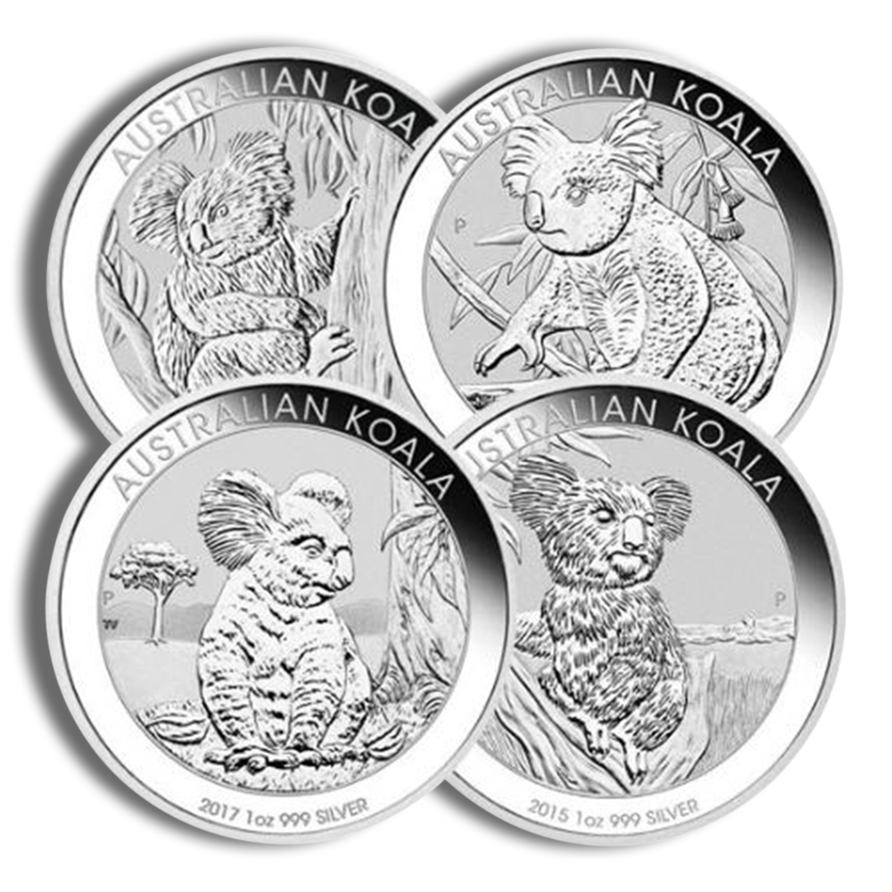 1 Kilo Silver Australia Koala - BU (Random Year)