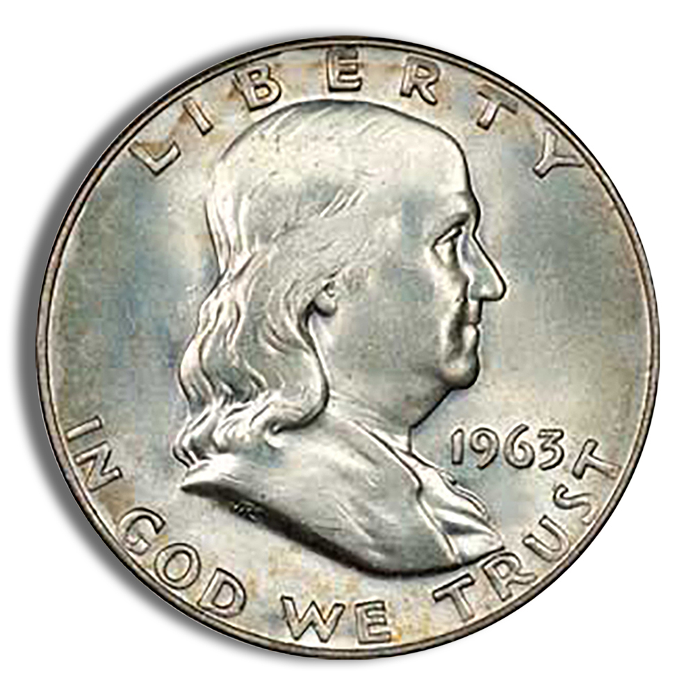 90% Silver Franklin Half Dollars - $1 Face Value