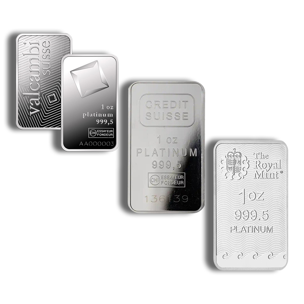 1 Oz Platinum Bar (Random Brand, No Assay Card)