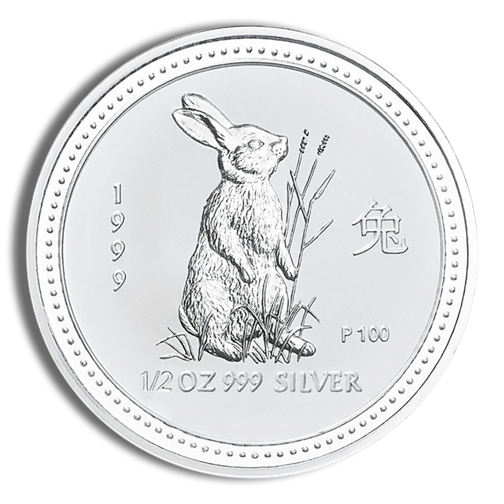 1999 1/2 Oz Australia Silver Lunar Rabbit (Series I) - BU