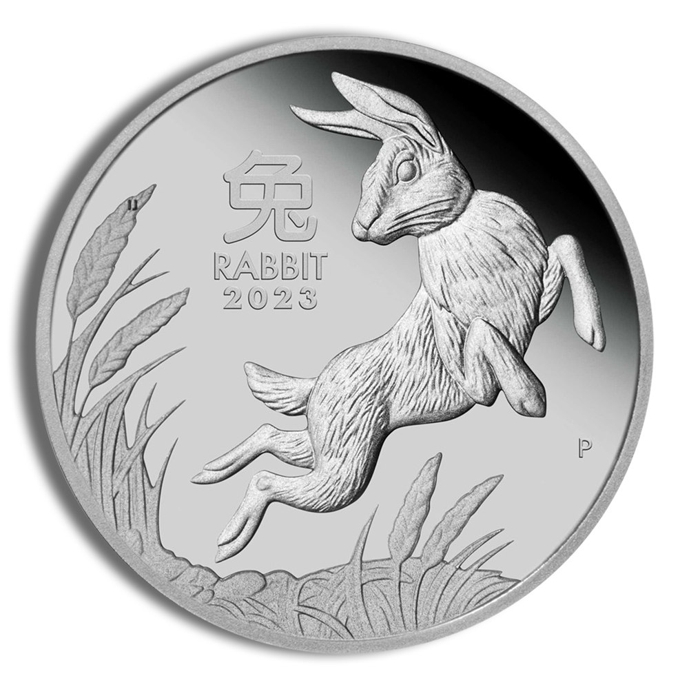 2023 1 Oz Australia Platinum Lunar Rabbit (Series III) - BU