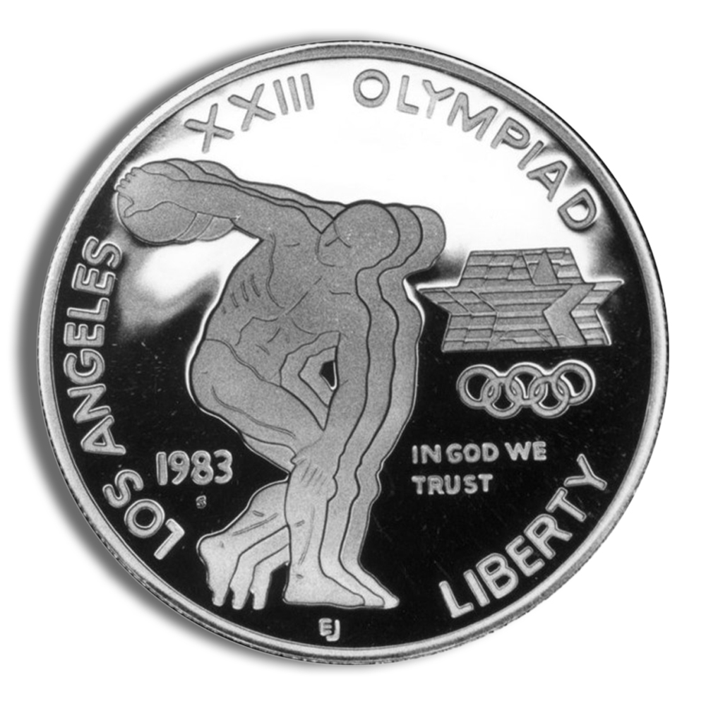 1983-S $1 LA Olympic Silver Commemorative - BU