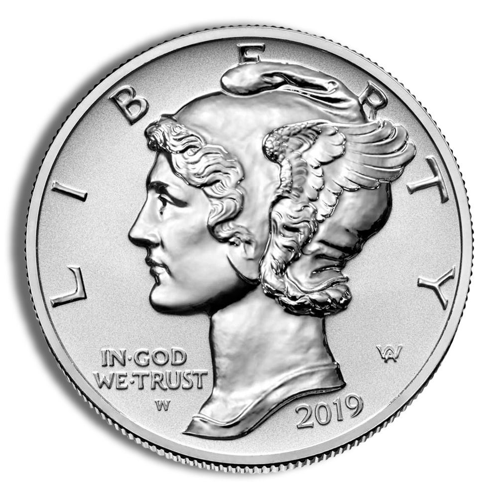 2019-W 1 Oz Reverse Proof Palladium American Eagle - BU (with Box and COA)