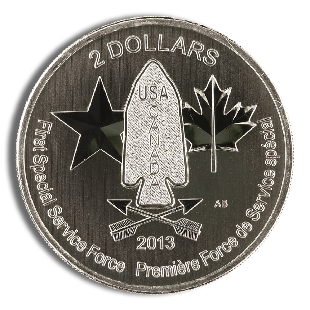 2013 3/4 Oz Canadian Silver Devil's Brigade - BU