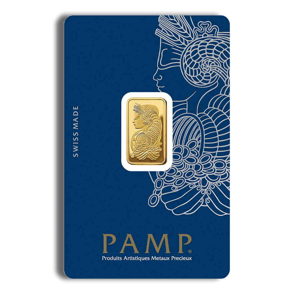 5 Gram Gold Bar - PAMP Suisse Lady Fortuna (In Assay Card)