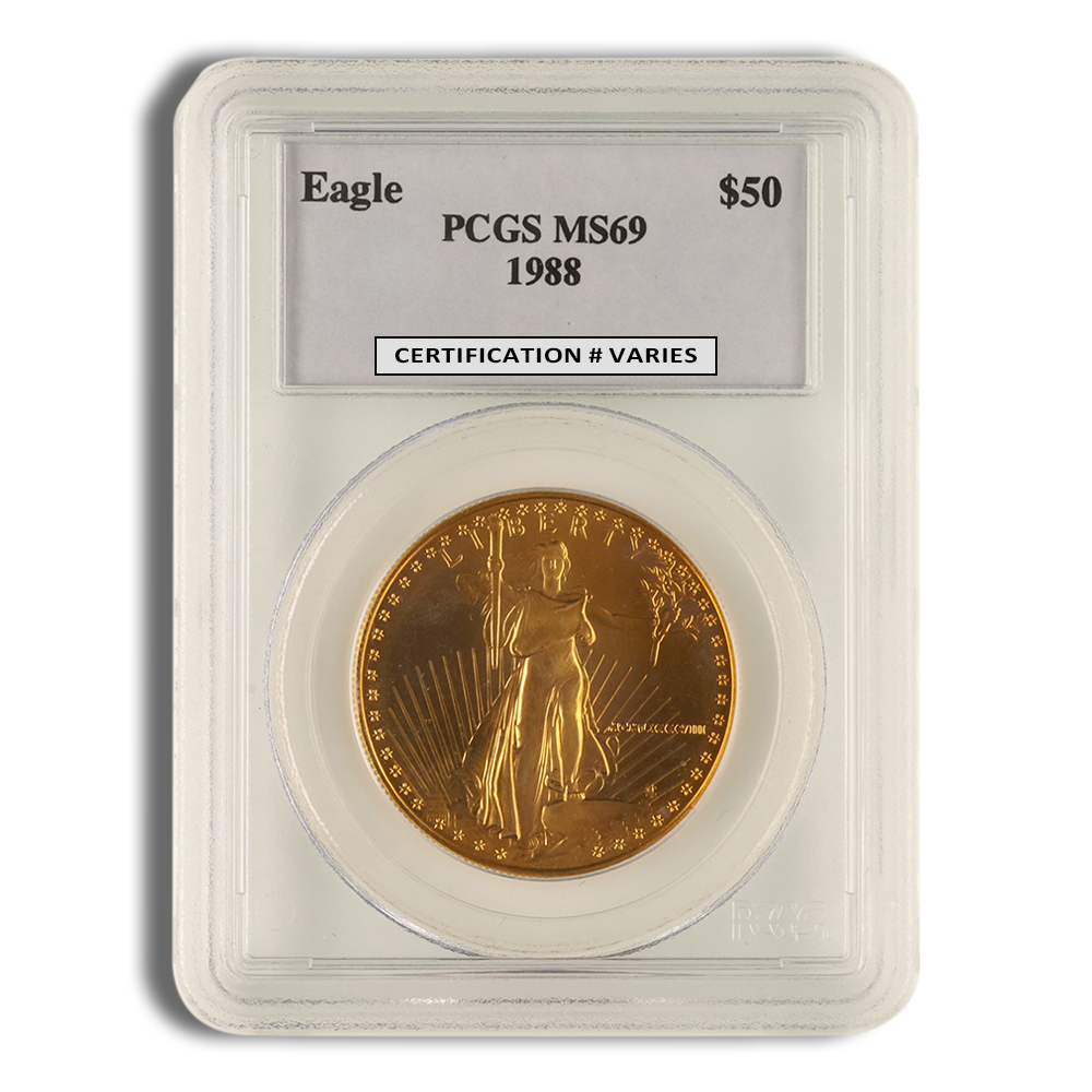 1988 1 Oz Gold American Eagle - PCGS MS69