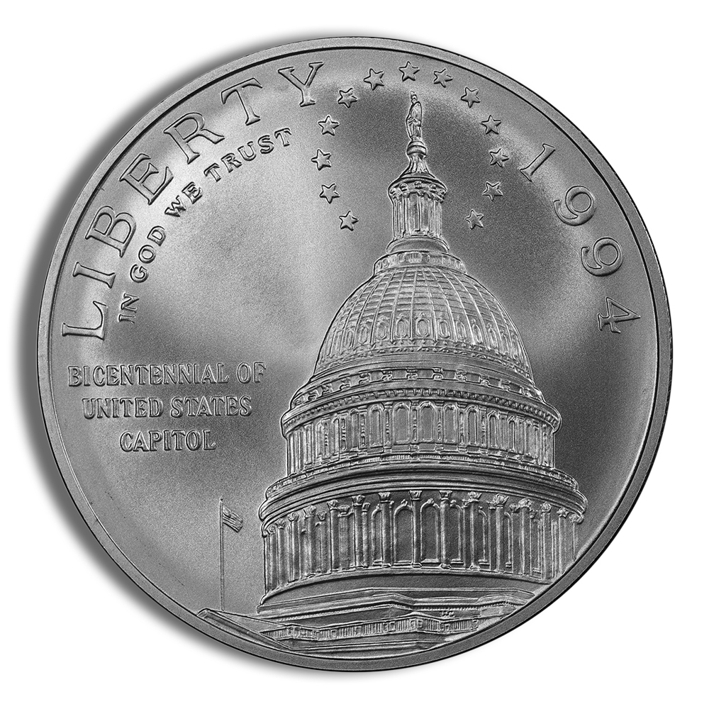 1994-D $1 Capitol Silver Commemorative - BU