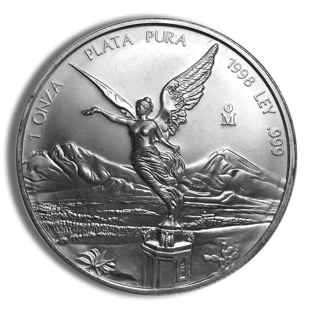 1998 1 Oz Silver Mexico Libertad - BU