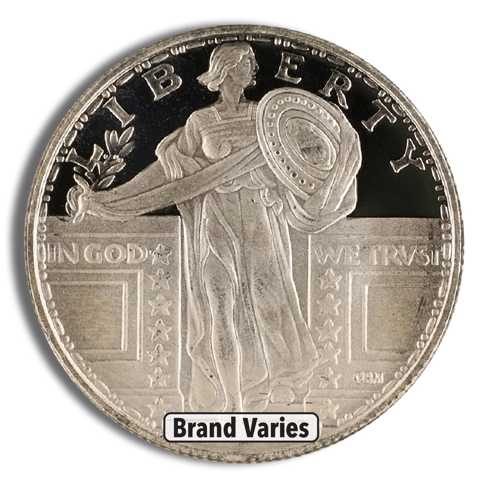 1/4 Oz Silver Round (Random Brand)