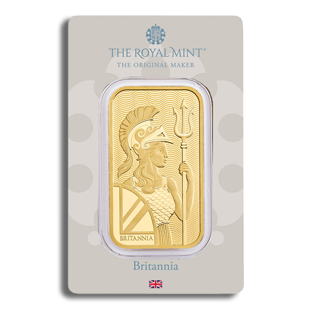 1 Oz Gold Bar - The Royal Mint Britannia (In Assay Card)