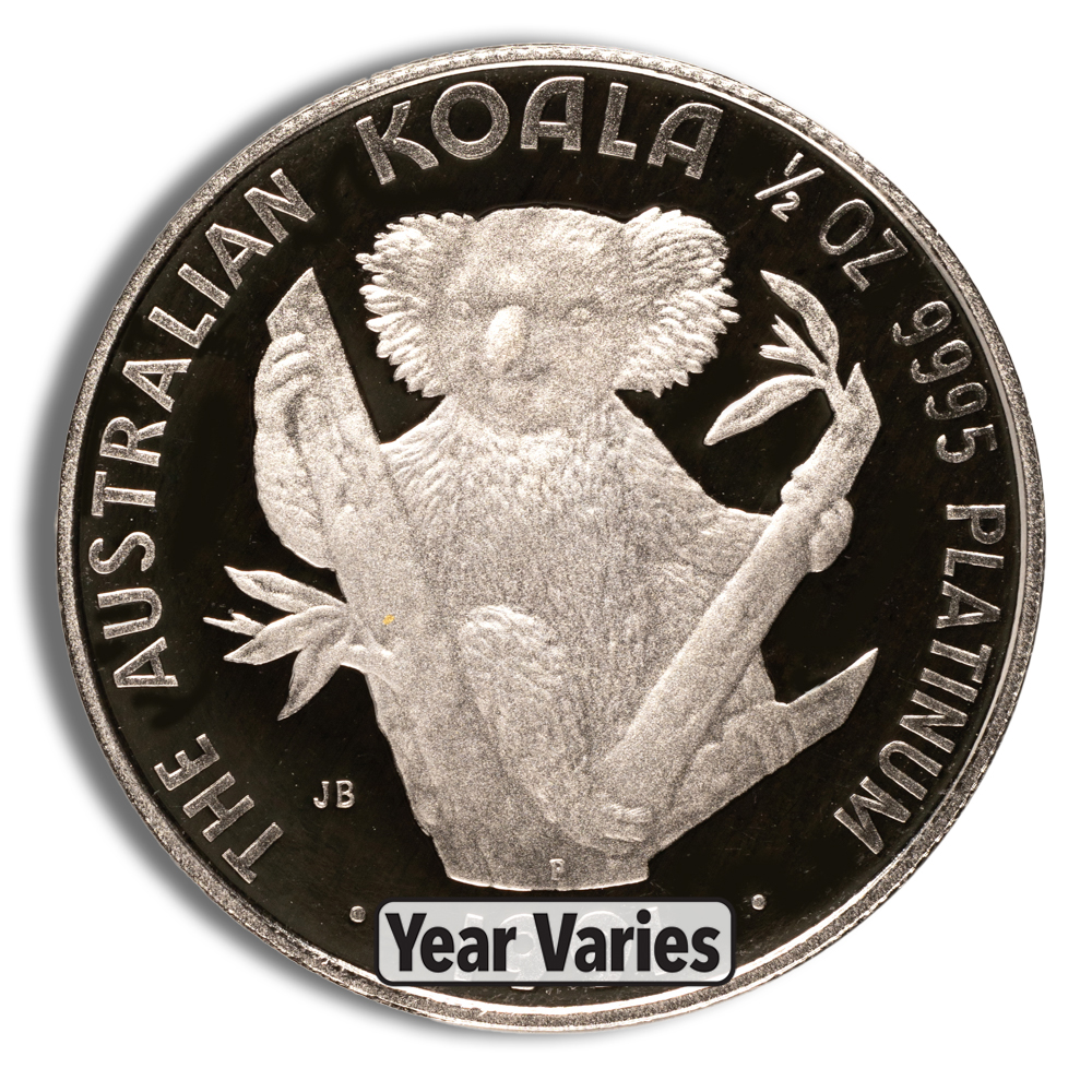 1/2 Oz Platinum Australia Koala - BU (Random Year)