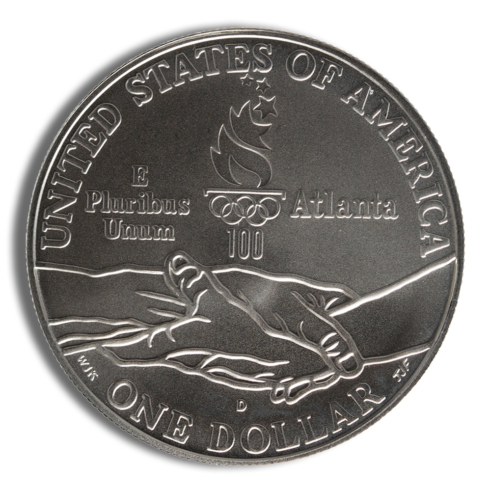 1995-D $1 Track & Field Silver Commemorative - BU