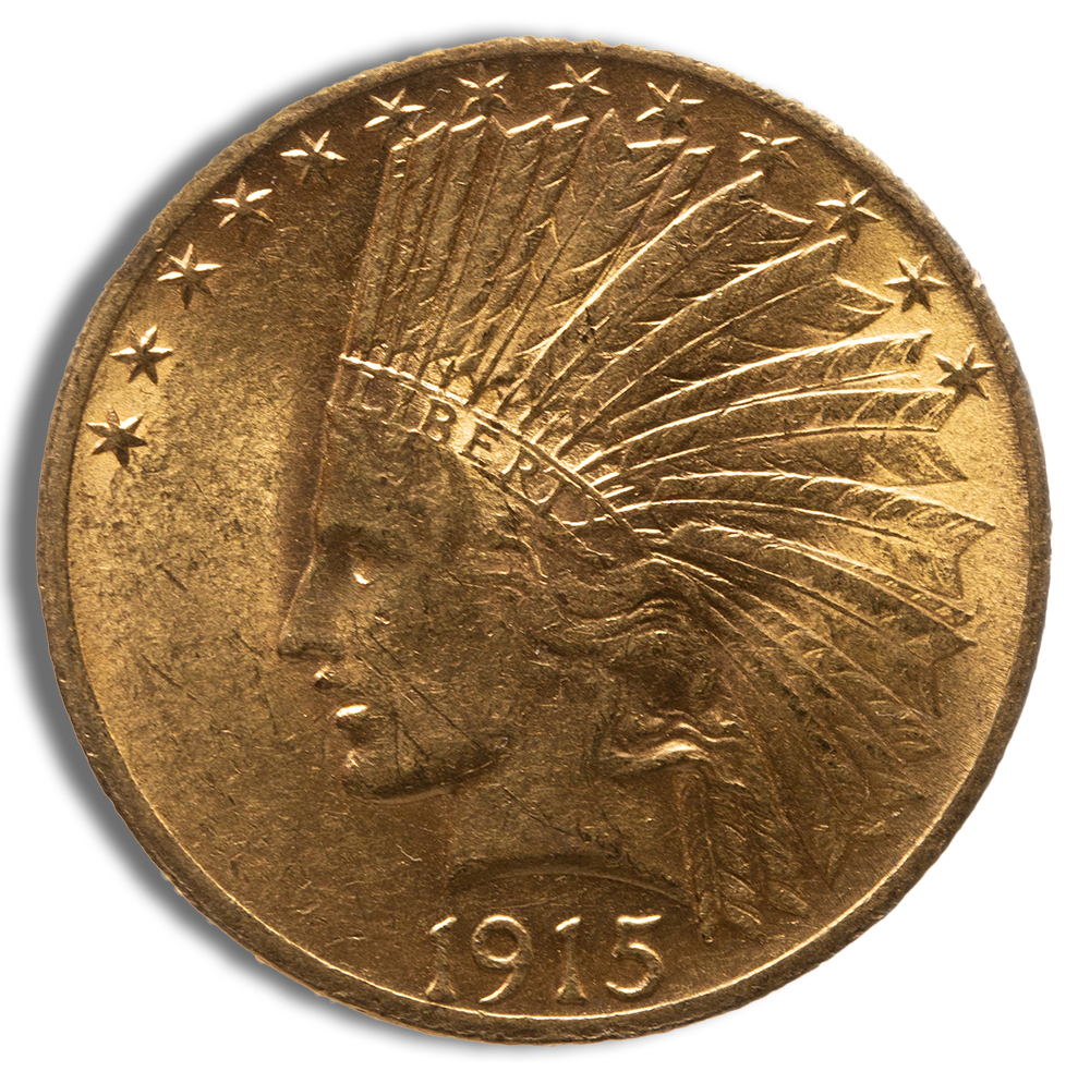 $10 Gold Indian Eagle - BU (Random Year)