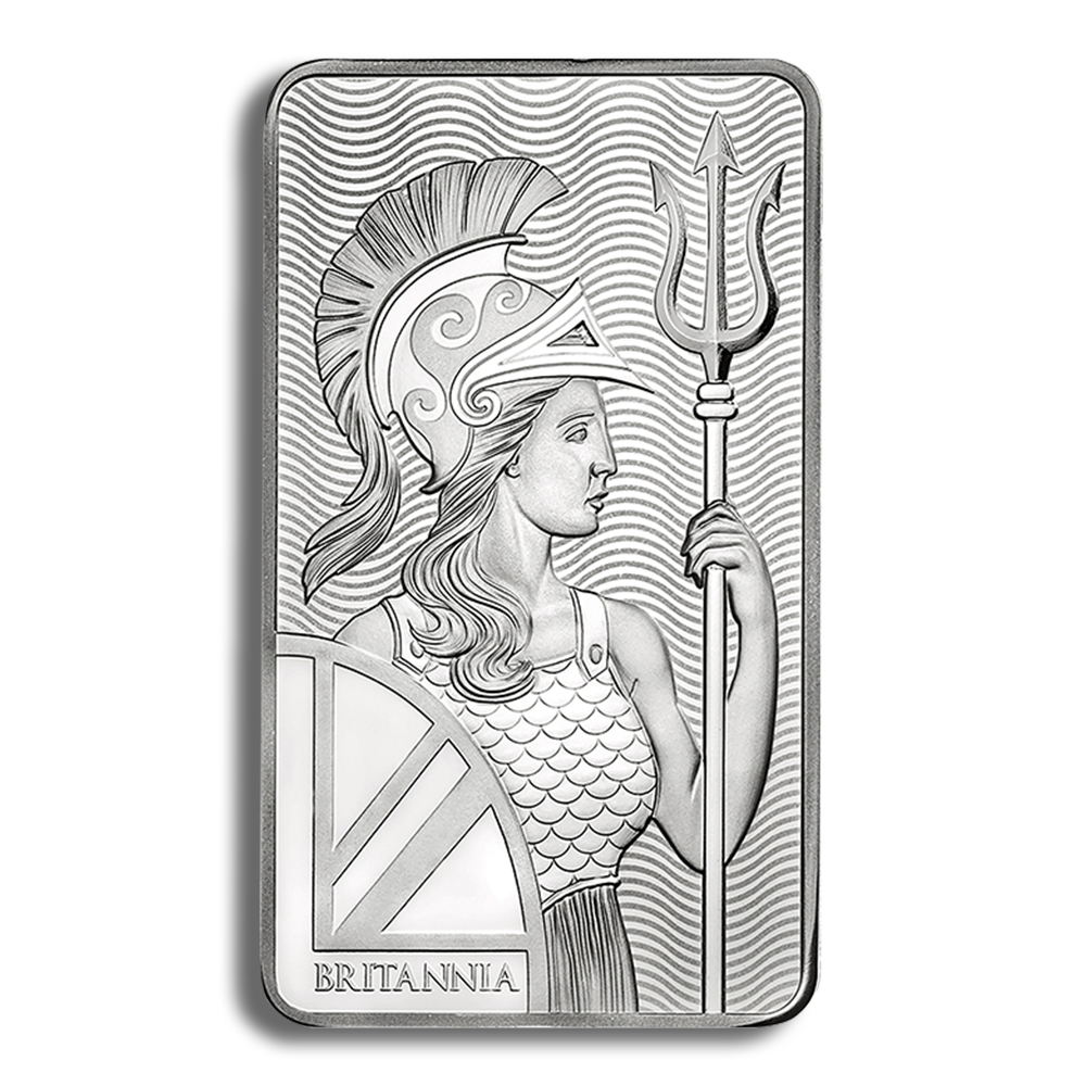 100 Oz Silver Bar - The Royal Mint Britannia