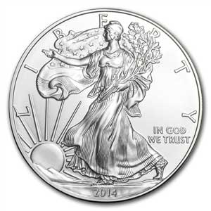 2014 Silver American Eagle - BU