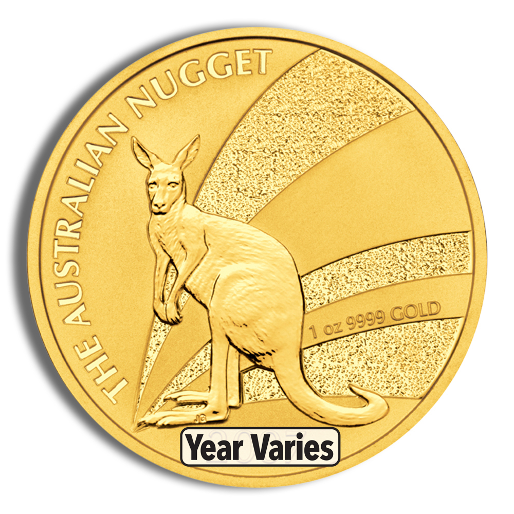 1 Oz Gold Australia Nugget - BU (Random Year)