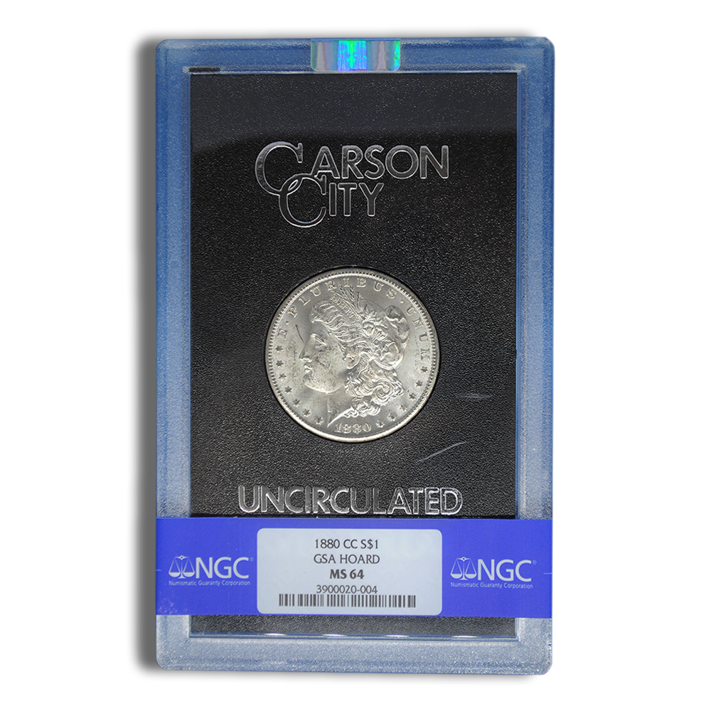 1880-CC GSA Morgan Silver Dollar - NGC MS64