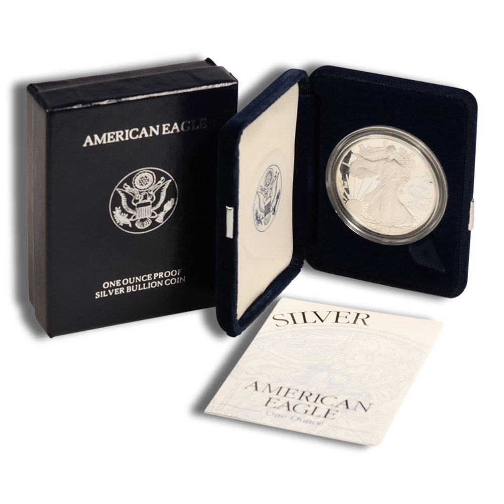 2000-P Proof Silver American Eagle (with Box and COA)