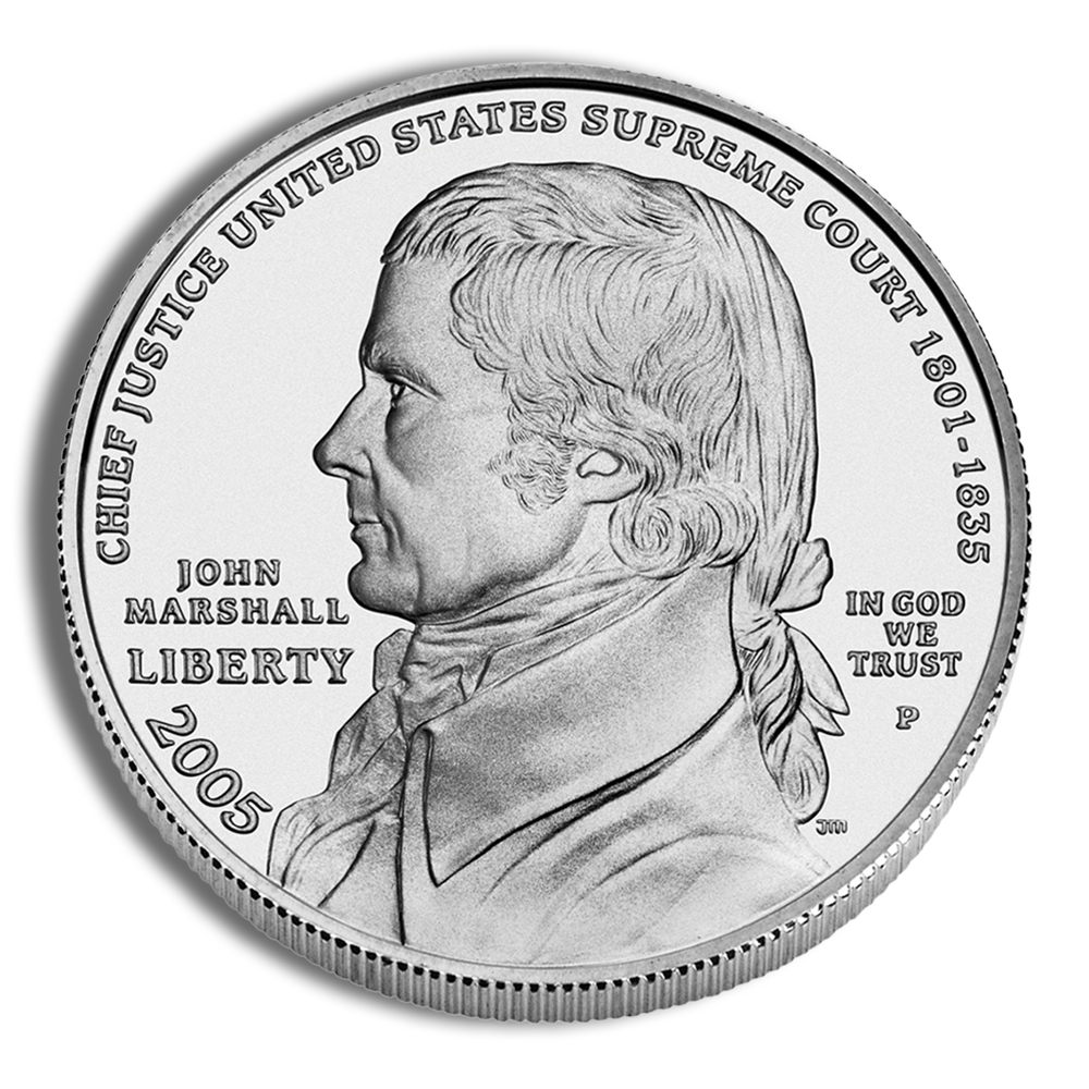 2005-P $1 John Marshall Silver Commemorative - BU