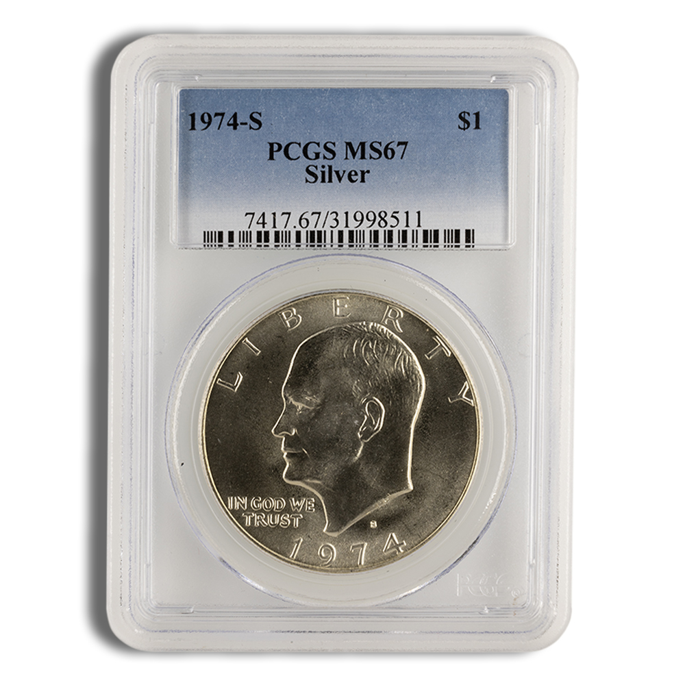 1974-S Eisenhower Dollar - PCGS MS67