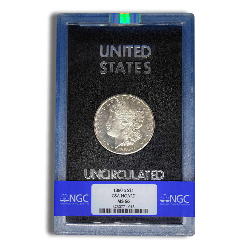 1880-CC GSA Morgan Silver Dollar - NGC MS66