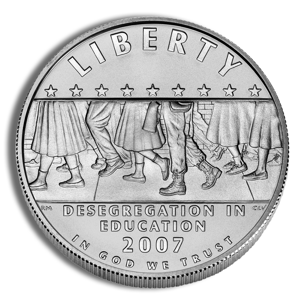 2007-P $1 Little Rock, Deseg Silver Commemorative - BU