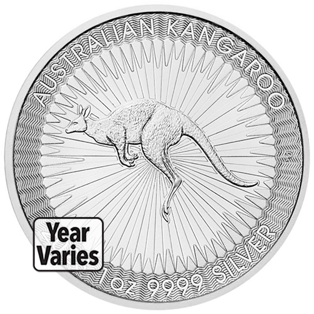 1 Oz Silver Australia Kangaroo - BU (Random Year)