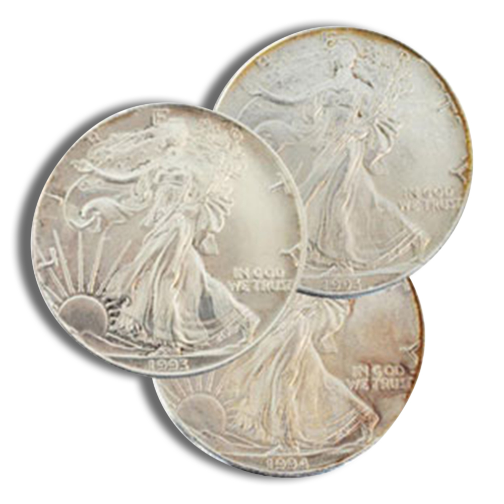 Silver American Eagle (Random Year, Impaired Condition)