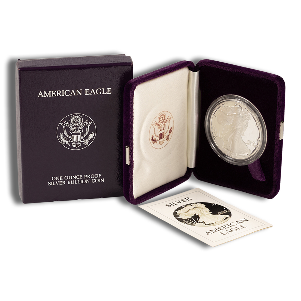 1987-S Proof Silver American Eagle (with Box and COA)