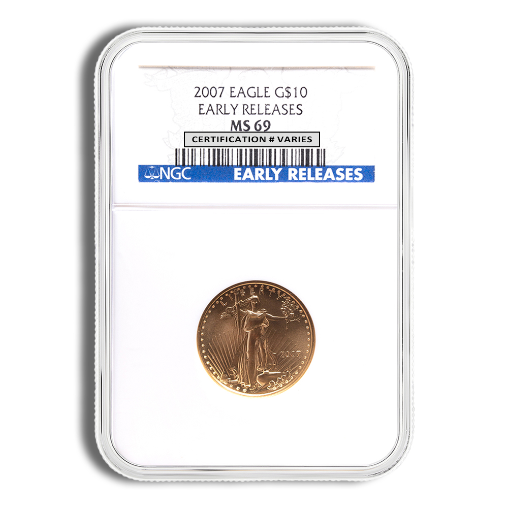 2007 1/4 Oz Gold American Eagle - NGC MS69