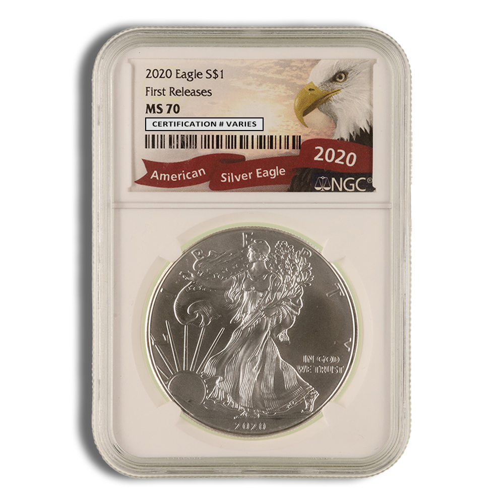 2020 Silver American Eagle - NGC MS70 (Early Releases)