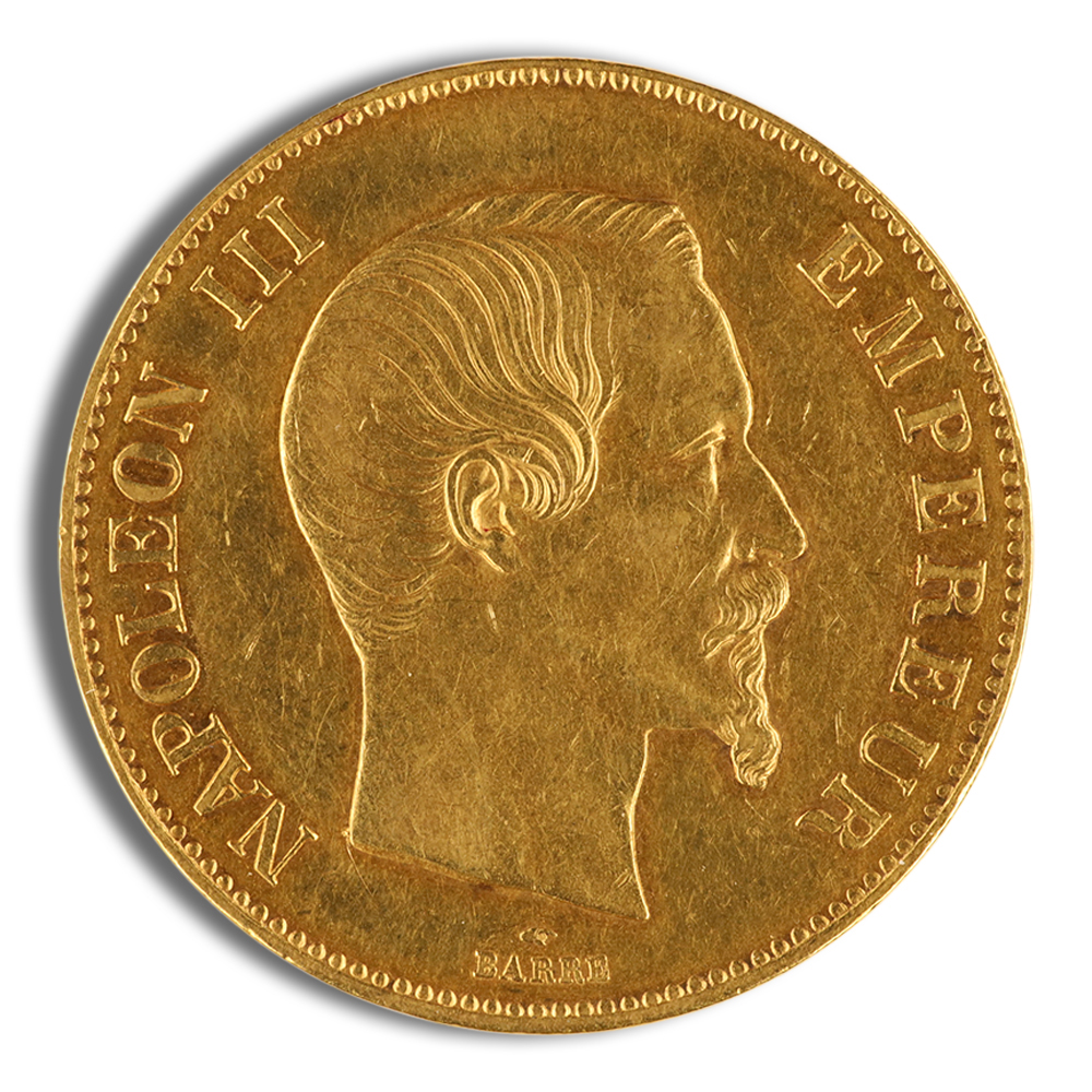 1852-1870 France Gold 100 Francs (Napoleon III) - XF+