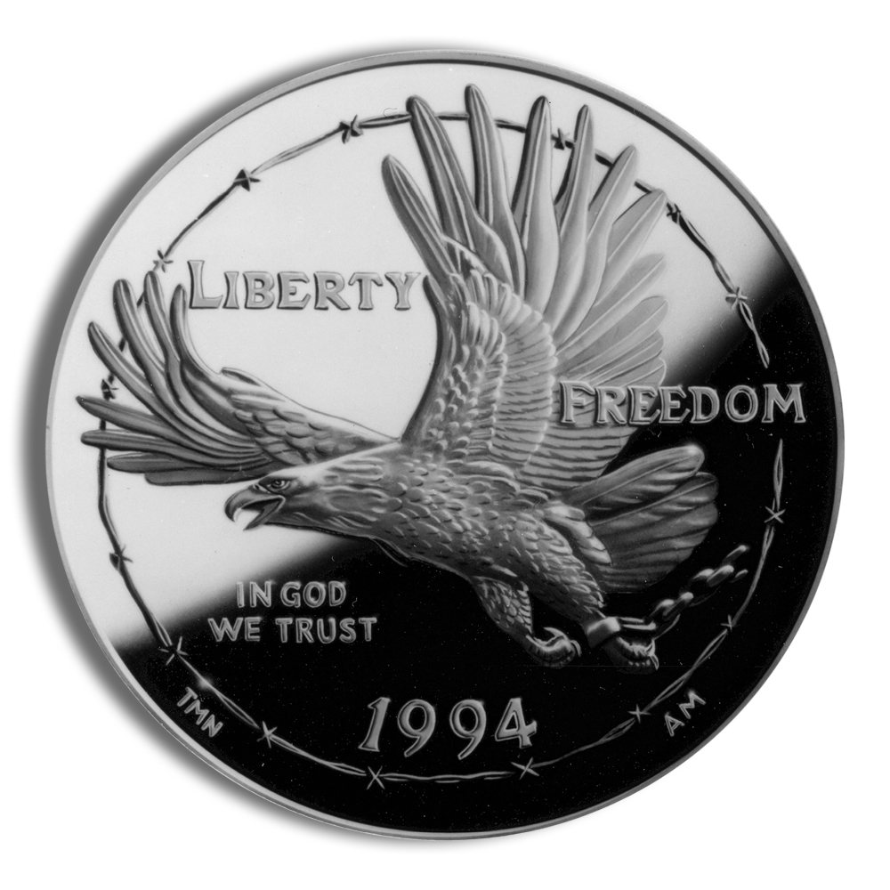 1994-P $1 Prisoner of War Silver Commemorative Proof - BU