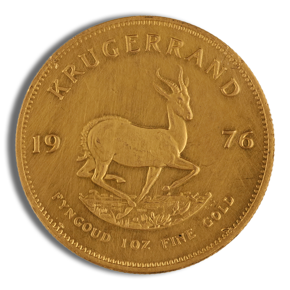 1 Oz Gold South Africa Krugerrand (Random Year, Impaired Condition)