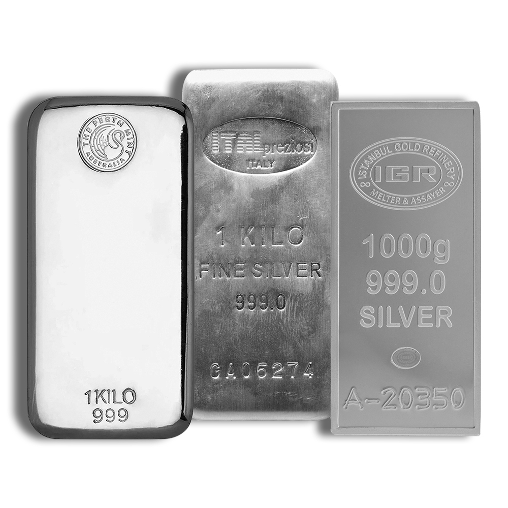 1 Kilo Silver Bar (Random Design)