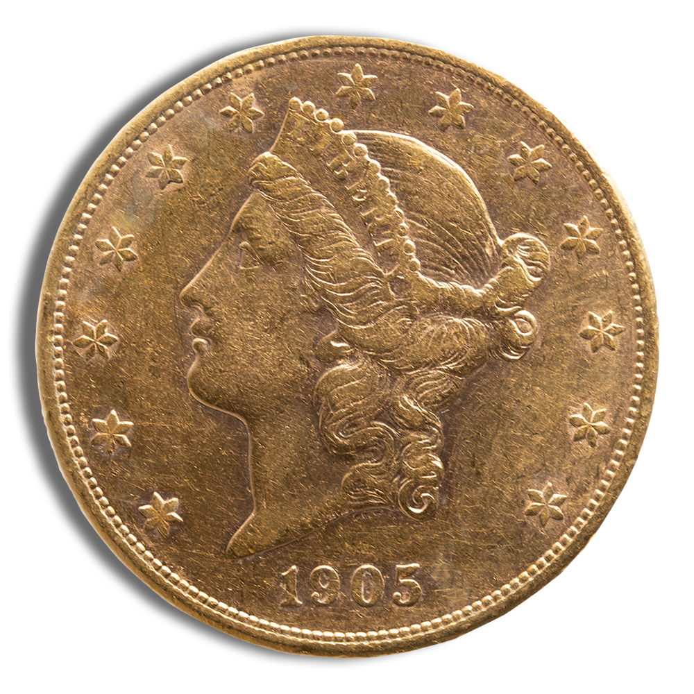 $20 Gold Liberty Double Eagle - VF (Random Year)