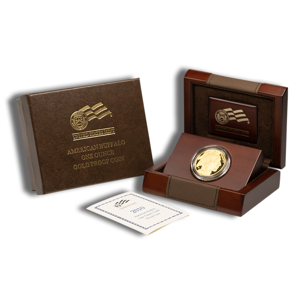 2010-W 1 Oz Proof Gold American Buffalo - BU (with Box and COA)