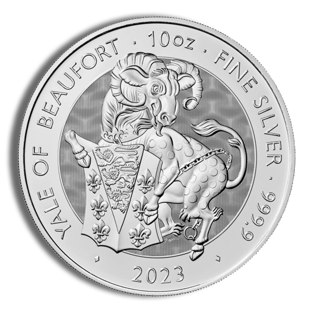 2023 10 Oz Silver Great Britain Tudor Beasts (Yale of Beaufort) - BU