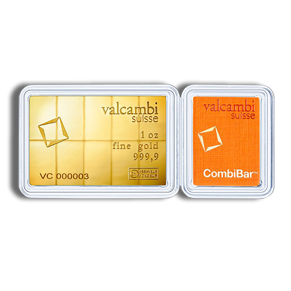 10 x 1/10 Oz Gold Bar Valcambi CombiBar™ (In Assay Card)