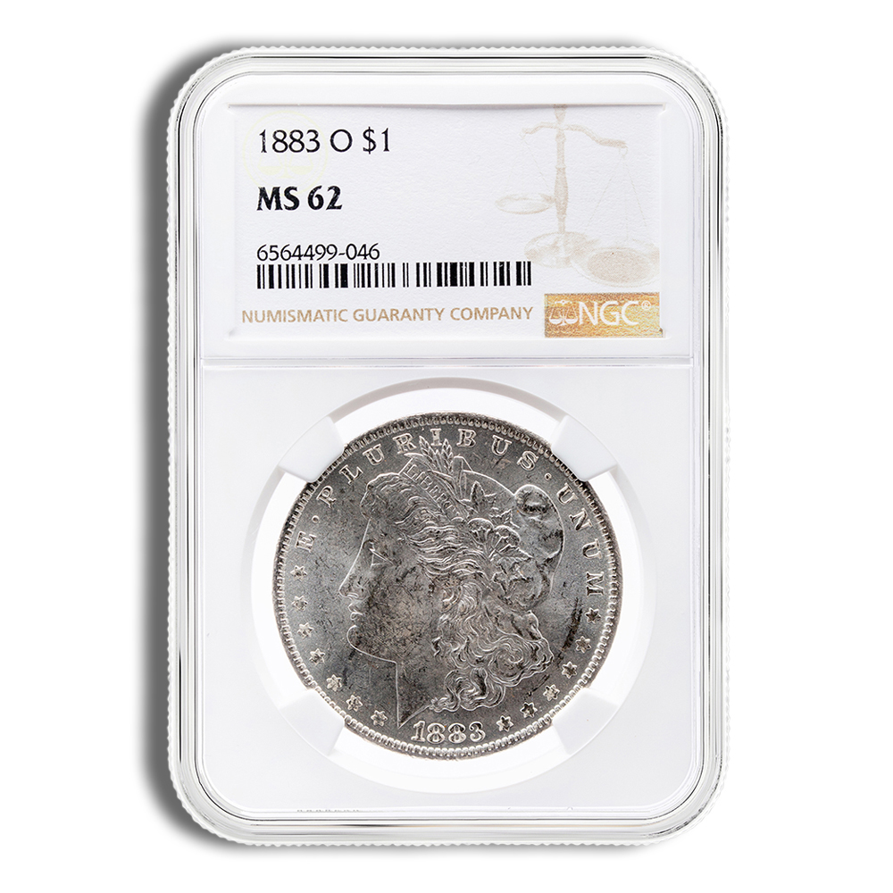 1878-1904 Morgan Silver Dollar - NGC MS60-MS62