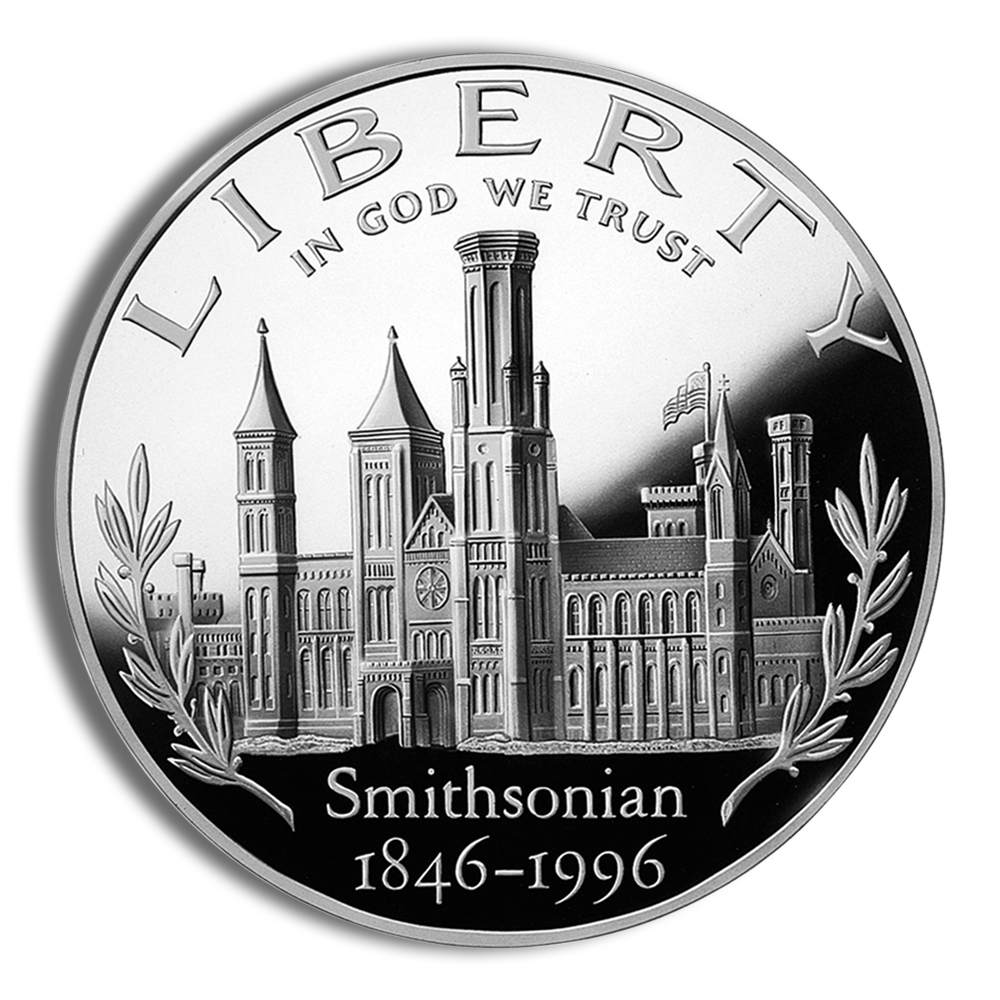 1996-P $1 Smithsonian Silver Commemorative Proof - BU