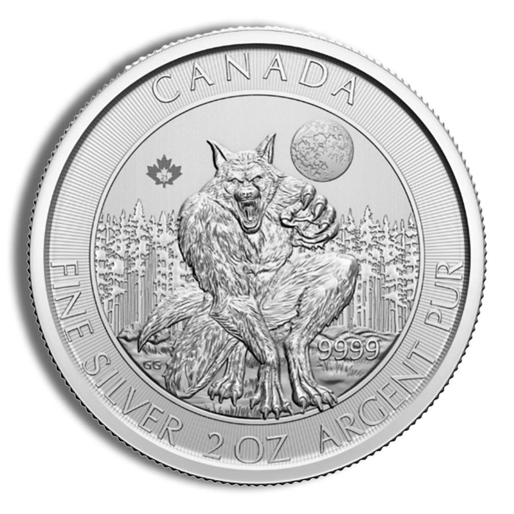 2021 2 Oz Canadian Silver Werewolf - BU