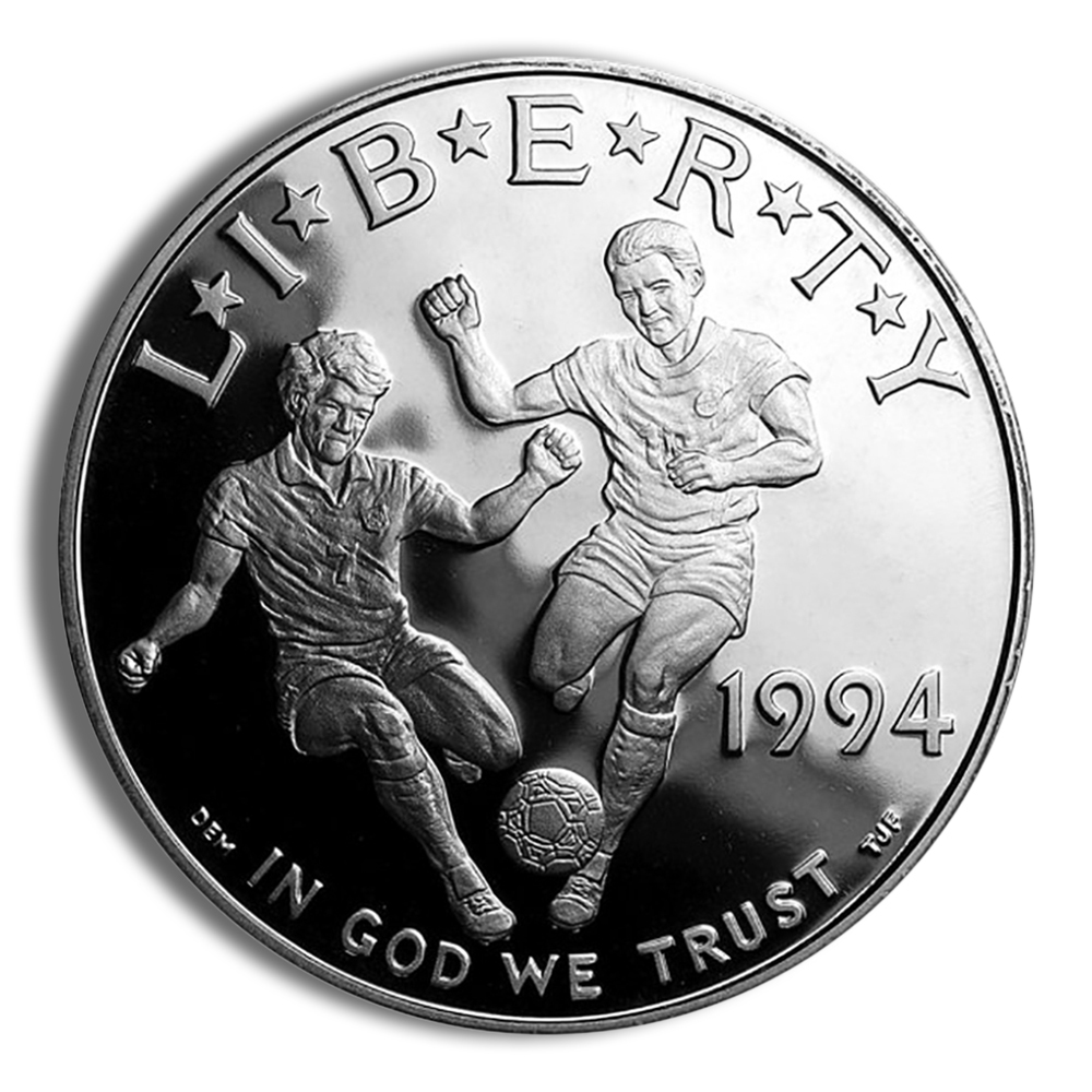 1994-D $1 World Cup Silver Commemorative - BU